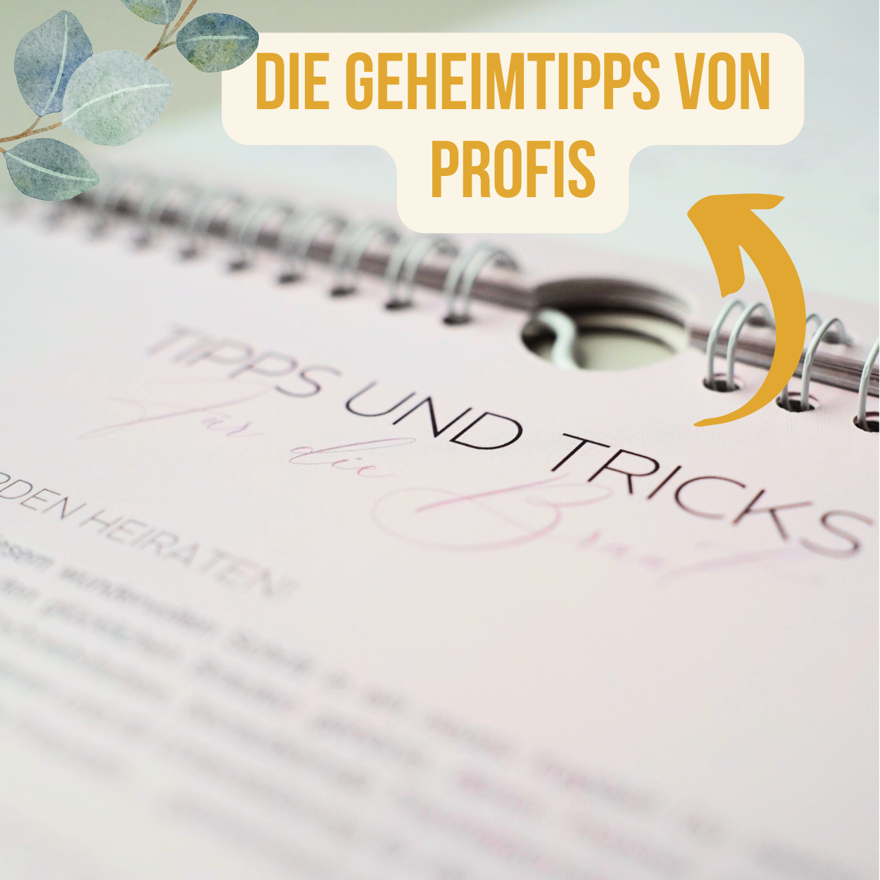 Hochzeitskalender | Hochzeitsplaner | Mit Stickerbogen