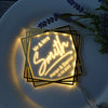 Cakepopper, LED Cake Topper, Leuchtender Cake Topper, Kuchendeko, Acryldeko, Tortentopper, Hochzeitstorte deko, Gold, Wedding Cake Topper, Hochzeits-Villa, Moderne Hochzeitstorte, Leuchtende Hochzeitsdekoration, Außergewöhnliche Hochzeitstorte, Hochzeitskuchen, Personalisierter Wedding Cake Topper 