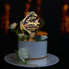 Cakepopper, LED Cake Topper, Leuchtender Cake Topper, Kuchendeko, Acryldeko, Tortentopper, Hochzeitstorte deko, Gold, Wedding Cake Topper, Hochzeits-Villa, Moderne Hochzeitstorte, Leuchtende Hochzeitsdekoration, Außergewöhnliche Hochzeitstorte, Hochzeitskuchen, Personalisierter Wedding Cake Topper 