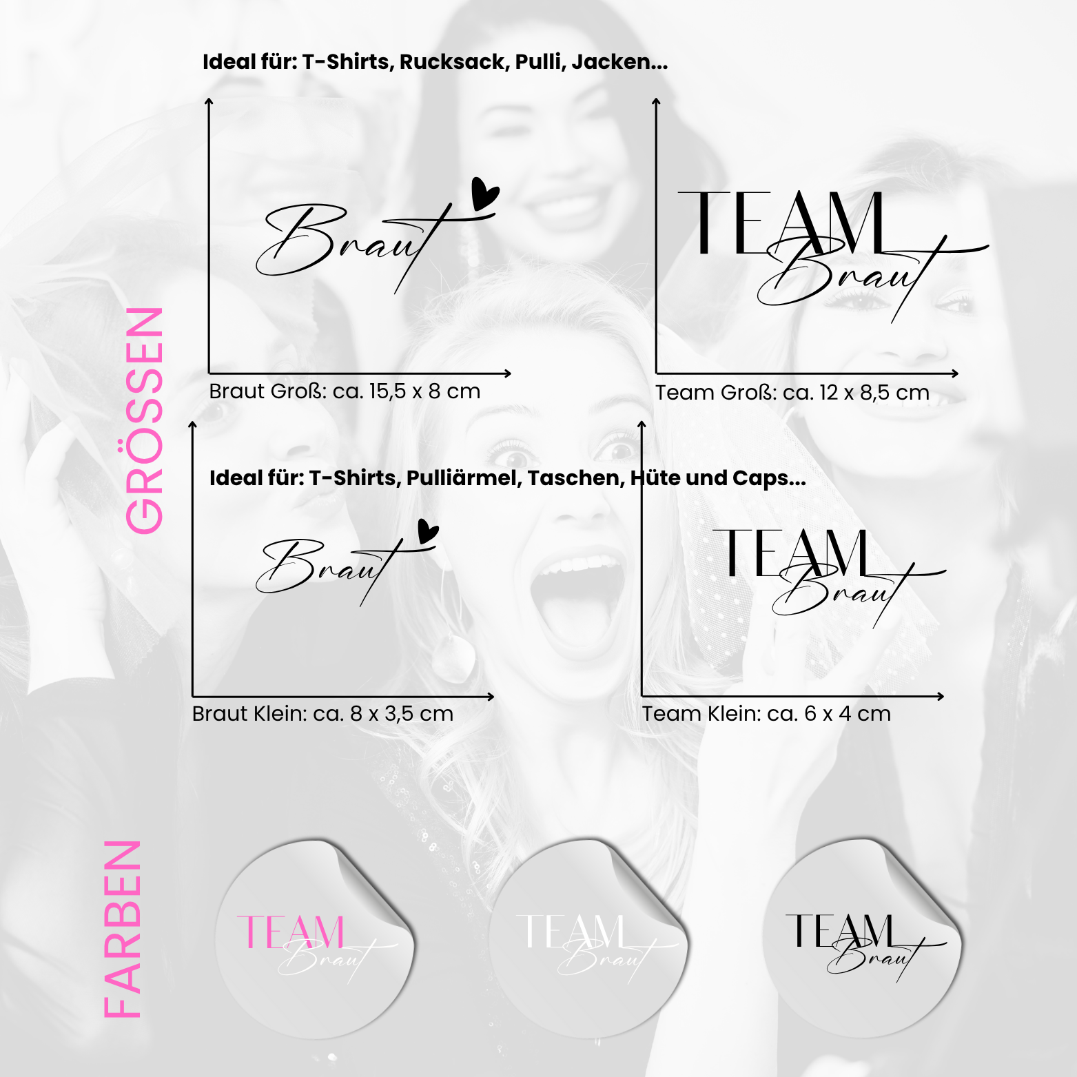 JGA Deko Ideen, Hochzeit Kleidung bedrucken, Braut Crew Shirt, JGA Festival Outfit, Braut T-Shirt mit Herz