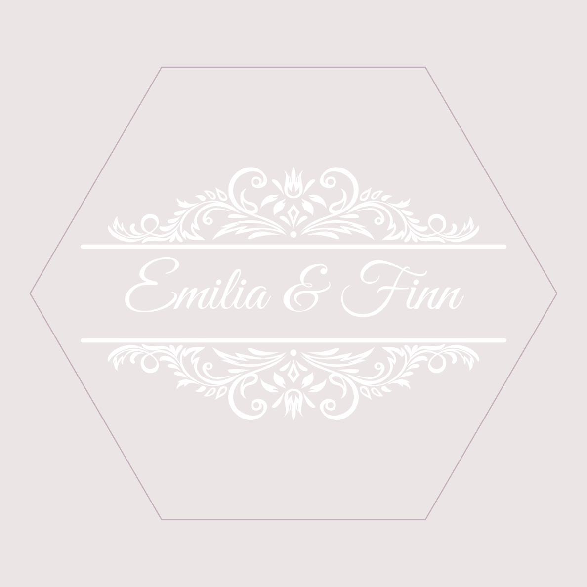 Hochzeits Ring Box Personalisiert | Hexagon Ring Etui