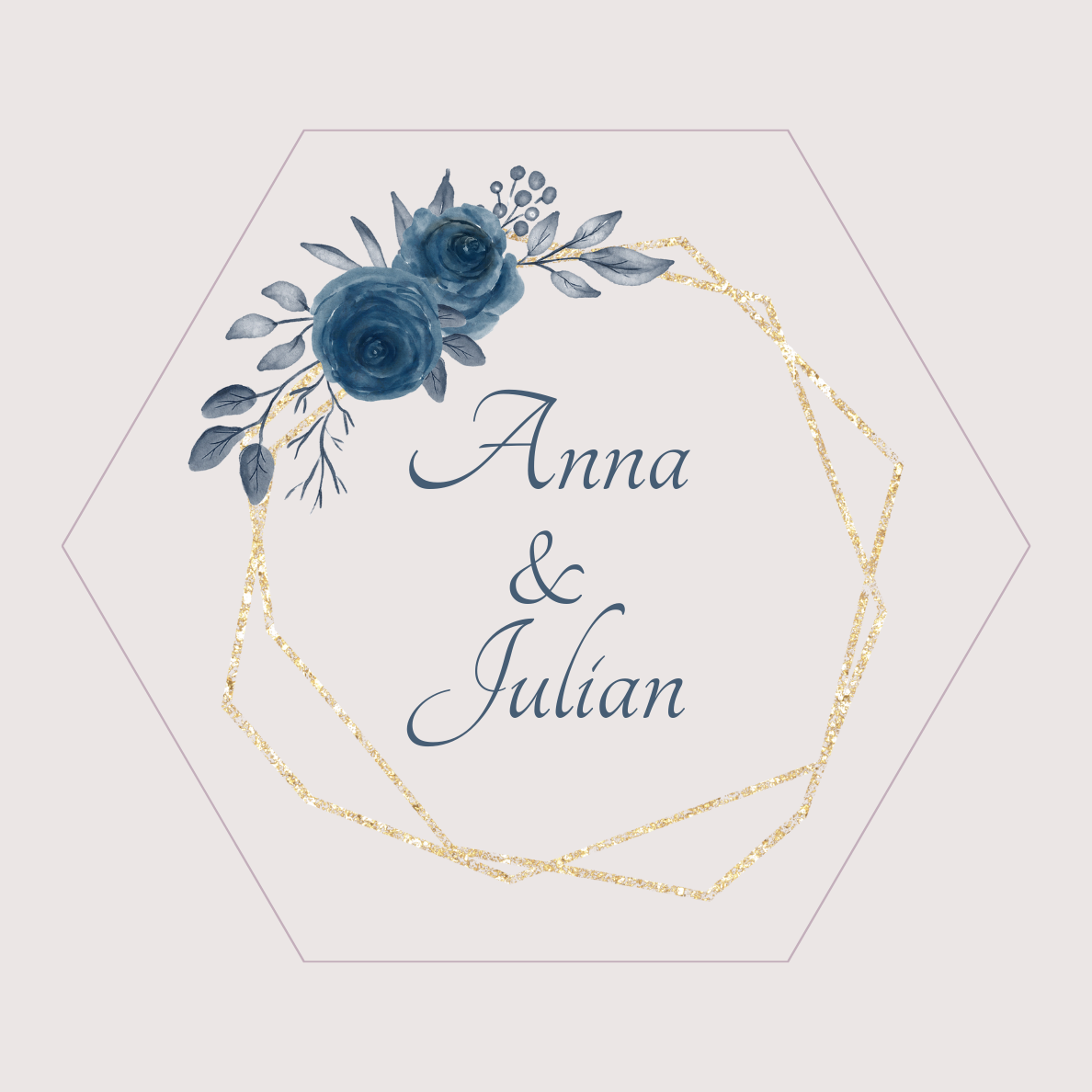 Hochzeits Ring Box Personalisiert | Hexagon Ring Etui