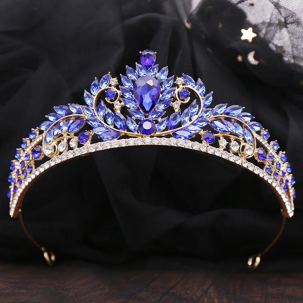 Enja Braut Diadem Rot | Braut Haar Schmuck | Braut Accessoires