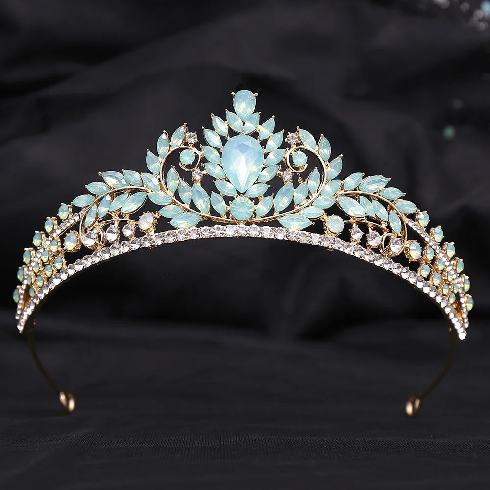 Enja Braut Diadem Rot | Braut Haar Schmuck | Braut Accessoires