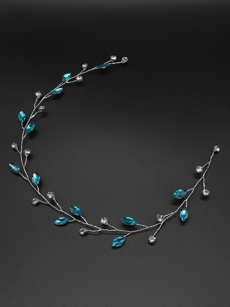 Brautschmuck, Haarschmuck, Hochzeitsfrisur, Haarspange Hochzeit, Kristall, Brauthaarschmuck, Schmuckkamm, Flechtfrisur,   romantischer Haarschmuck, eleganter Haarschmuck, Haarrebe, Kopfschmuck, Blumenschmuck, Rosegold, Silber, Gold, Draht, lang, breit, Hochzeits-Villa, Brautaccessoire, Hochzeits accessoire, Braut, Hochzeit, Strass, Haarspange Hochzeit, Kristallsteinchen, 