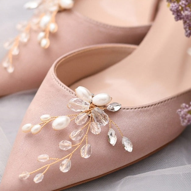 Lea Schuh Clip | Schuhanstecker | Schmuck für Brautschuhe und Handtasche
