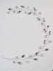 Brautschmuck, Haarschmuck, Hochzeitsfrisur, Haarspange Hochzeit, Kristall, Brauthaarschmuck, Schmuckkamm, Flechtfrisur,   romantischer Haarschmuck, eleganter Haarschmuck, Haarrebe, Kopfschmuck, Blumenschmuck, Rosegold, Silber, Gold, Draht, lang, breit, Hochzeits-Villa, Brautaccessoire, Hochzeits accessoire, Braut, Hochzeit, Strass, Haarspange Hochzeit, Kristallsteinchen, 