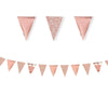 Wimpelkette, Hochzeitsdekoration, Champanger,  Gold, Rose Gold, Glitzer, Glitzer Dekoration, Raumdeko, Must Have, Hochzeit, Verlobungsparty