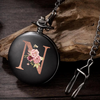 Taschenuhr mit Gravur, personalisierte Uhr, Herrenuhr mit Gravur, Bräutigam Geschenk, Trauzeugen Geschenk, Hochzeitsgeschenk für Ihn, Uhr mit Gravur, personalisiertes Geschenk, Grooms, Hochzeits-Villa, Accessoires für Ihn, Best Man,  Herrenschmuck, Geschenkeset, Schmuck für Ihn, Armband für Ihn, Hochzeitstag, Geschenk Hochzeitstag, Geschenk für ihn, Personalisierte Taschenuhr schwarz, mattes schwarz, Männergeschenk, Geschenk Brautvater