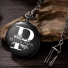 Taschenuhr mit Gravur, personalisierte Uhr, Herrenuhr mit Gravur, Bräutigam Geschenk, Trauzeugen Geschenk, Hochzeitsgeschenk für Ihn, Uhr mit Gravur, personalisiertes Geschenk, Grooms, Hochzeits-Villa, Accessoires für Ihn, Best Man,  Herrenschmuck, Geschenkeset, Schmuck für Ihn, Armband für Ihn, Hochzeitstag, Geschenk Hochzeitstag, Geschenk für ihn, Personalisierte Taschenuhr schwarz, mattes schwarz, Männergeschenk, Geschenk Brautvater