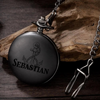 Taschenuhr mit Gravur, personalisierte Uhr, Herrenuhr mit Gravur, Bräutigam Geschenk, Trauzeugen Geschenk, Hochzeitsgeschenk für Ihn, Uhr mit Gravur, personalisiertes Geschenk, Grooms, Hochzeits-Villa, Accessoires für Ihn, Best Man,  Herrenschmuck, Geschenkeset, Schmuck für Ihn, Armband für Ihn, Hochzeitstag, Geschenk Hochzeitstag, Geschenk für ihn, Personalisierte Taschenuhr schwarz, mattes schwarz, Männergeschenk, Geschenk Brautvater