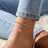 Fußkette, Fußkettchen, Brautschmuck, Gold, Rose Gold, Silber, Brautschuhe, Brautaccessoires, Brautoutfit, Braut Accessoires, Hochzeit, Hochzeitsschmuck, Schmuck