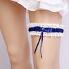 Strumpfband, Brautkleid Accessoires, Hochzeits-Villa, Brautaccessoire, Hochzeitsaccessoire, Braut, Hochzeit, Brautstrumpfband,  romantisches Strumpfband, Hochzeitsbrauch, Hochzeitstradition, Spitzenstrumpfband, elastisch, Strumpfband mit Schleife, was blaues zur Hochzeit, dunkelblaues Strumpfband