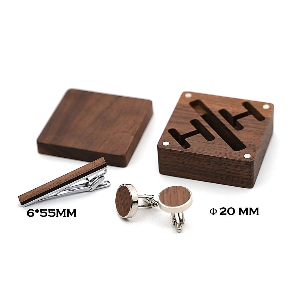 Manschettenknöpfe personalisiert, Holzmanschettenknöpfe, individuelle Manschettenknöpfe, Bräutigam Geschenk, Trauzeugen Geschenk, Groom Geschenk, edle Manschettenknöpfe, Hochzeits-Villa, Manschettenknöpfe mit Gravur, Brautvater Geschenk, Manschettenknöpfe mit Initialen, Krawattennadel aus Holz, Geschenke Set für ihn, Hochzeitstag, Geschenk zur Hochzeit,  Krawattennadel mit Gravur