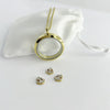 Floating Memories Medaillon, Floating Charms, Floating Medaillon, Hochzeitsmedaillon, Floating Memorys, Anker Charms, Charmes, besonderes Geschenk, Erinnerung, persönliches Schmuckstück, schwebende Kette, schwebendes Medaillon, Hochzeit, Hochzeits-Villa, Hochzeitsgeschenk, Hochzeitsschmuck,