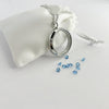 Floating Memories Medaillon, Floating Charms, Floating Medaillon, Hochzeitsmedaillon, Floating Memorys, Diamant Charms, Charmes, besonderes Geschenk, Erinnerung, persönliches Schmuckstück, schwebende Kette, schwebendes Medaillon, Hochzeit, Hochzeits-Villa, Hochzeitsgeschenk, Hochzeitsschmuck, Wedding Charms, Geburtsstein, Monatsstein