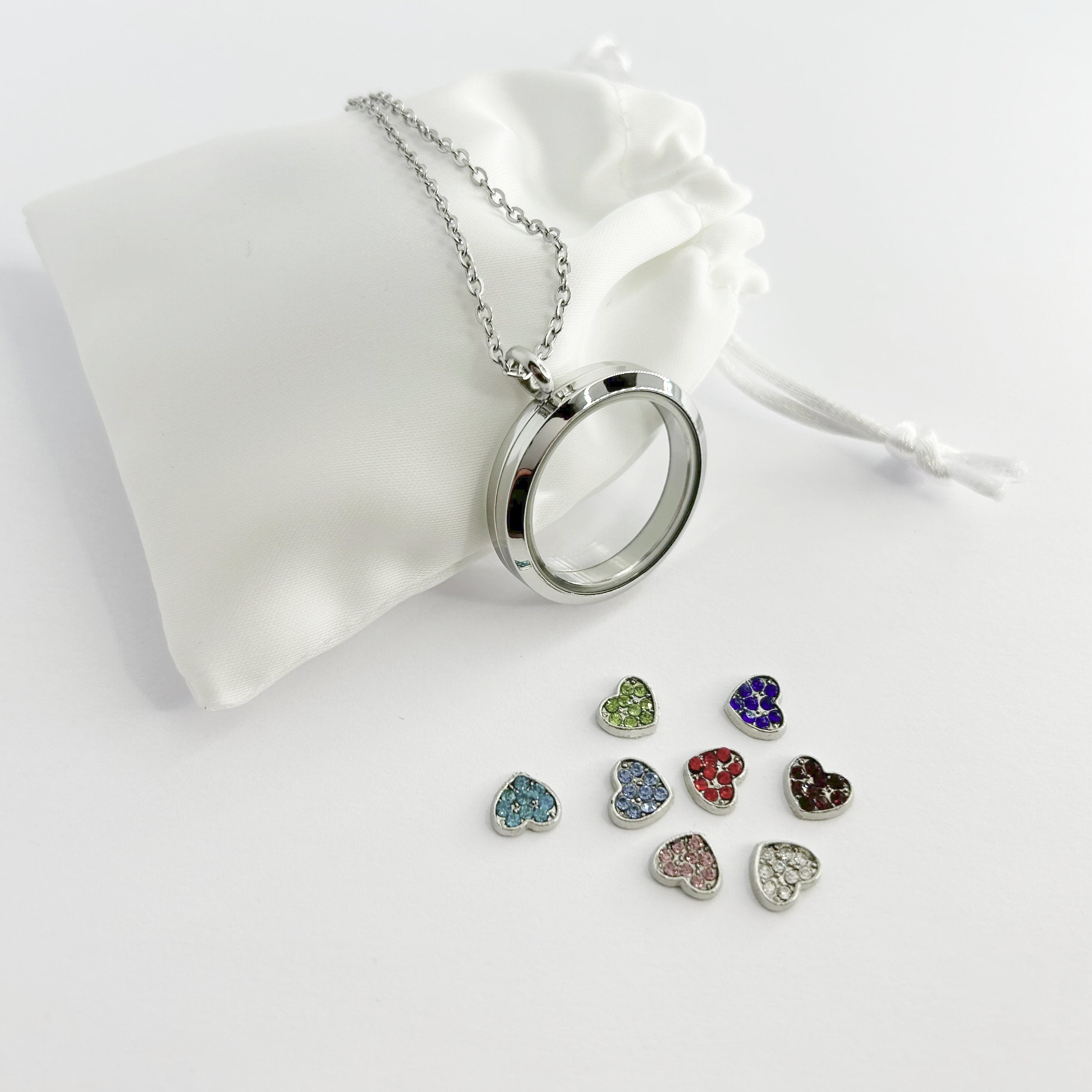 Bunte Herz Charms Floating Memories | Heart Charms