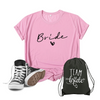 Team Bride, T-Shirts, Team Bride Bachelorette, Party, Shower, Junggesellenenabschied, JGA Girls, bedruckte T-shirts, Hochzeitsvilla, Hochzeitsshop, Jga Accessoires, 