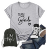 Team Bride, T-Shirts, Team Bride Bachelorette, Party, Shower, Junggesellenenabschied, JGA Girls, bedruckte T-shirts, Hochzeitsvilla, Hochzeitsshop, Jga Accessoires, 