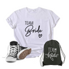 Team Bride, T-Shirts, Team Bride Bachelorette, Party, Shower, Junggesellenenabschied, JGA Girls, bedruckte T-shirts, Hochzeitsvilla, Hochzeitsshop, Jga Accessoires, 