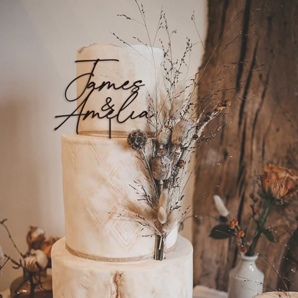 Cakepopper, Kuchendeko, Acryldeko, Tortentopper, Hochzeitstorte deko, Gold, Silber, Wedding Cake Topper, Herztopper, Herzen, Hochzeits-Villa, personalisierte Kuchendeko, Brautpaa Namen, 