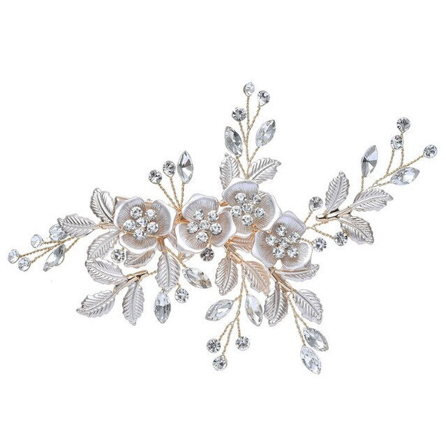 Brautschmuck, Haarschmuck, Hochzeitsfrisur, Haarspange Hochzeit, Perlen, Brauthaarschmuck, Schmuckkamm, Haarranke, Flechtfrisur,  Haarnadeln, romantischer Haarschmuck, eleganter Haarschmuck, Haarrebe, Kopfschmuck, Blumenschmuck, Rosegold, Silber, Gold, Draht, lang, breit, Haarkette, Blütenranke, Hochzeits-Villa, Brautaccessoire, Hochzeits accessoire, Braut, Hochzeit, Strass, Perlen, Haarspange Hochzeit, Kristallsteinchen, 