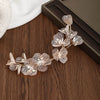 Brautschmuck, Haarschmuck, Hochzeitsfrisur, Haarspange Hochzeit, Perlen, Brauthaarschmuck, Schmuckkamm, Haarranke, Flechtfrisur,  Haarnadeln, romantischer Haarschmuck, eleganter Haarschmuck, Haarrebe, Kopfschmuck, Blumenschmuck, Rosegold, Silber, Gold, Draht, lang, breit, Haarkette, Blütenranke, Hochzeits-Villa, Brautaccessoire, Hochzeits accessoire, Braut, Hochzeit