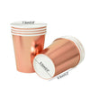 Rosegold Geschirr, Partygeschirr, Einweggeschirr, JGA Teller, Pappteller, Rosegold Pappteller, Strohhalm Rose, Becher gold, Pappbecher JGA, Servietten rosegold, Wimpelkette gold, JGA deko, Tortenplatte rosegold, Muffinständer, Kuchenständer, kleine Pappteller, große Einwegteller, Tischdecke rosegold, Einwegbesteck, Gabeln rosegold, Messer, Löffel, Wimpelkette Geburtstag, Picknick Geschirr