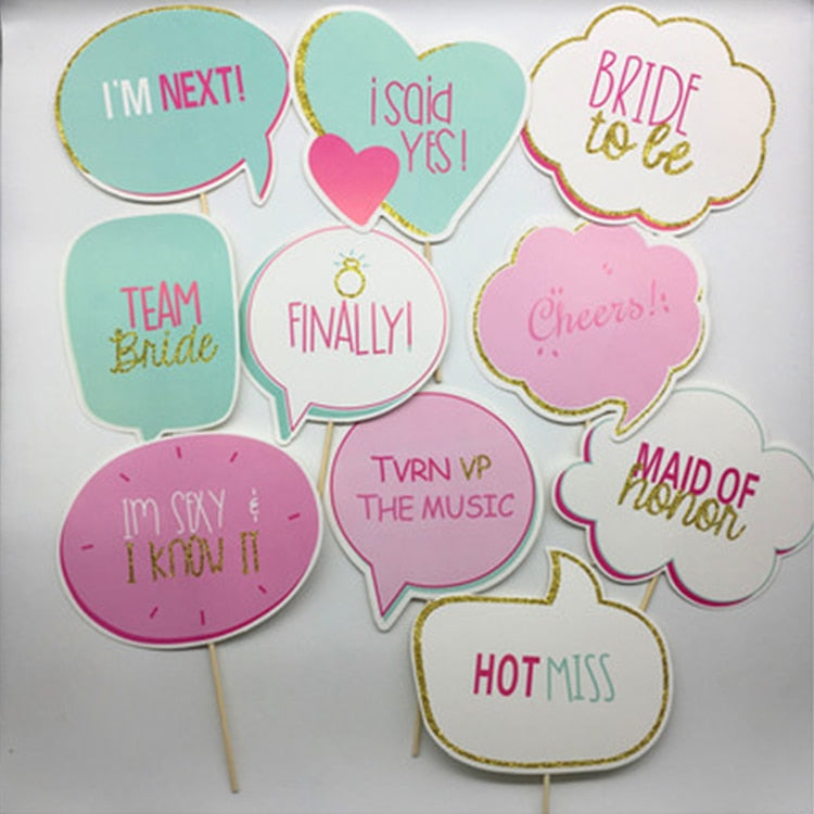 Fotobox, Accessoire, Fotoecke, Hochzeits Fotobox, lustige Fotoaccessoires, JGA, Junggesellinnen Abschied, Party, Requisiten, Foto Accessoires, Fotobox Requisiten, Team Bride, lustige deko, Hochzeitsspiele Hochzeit, Sprechblasen, Hochzeits-Villa, Rosa, rose, mint, Fotobox Sprechblasen, Photo Booth, Fotobox Masken, JGA Masken, Team Bride Masken, Partyequipment