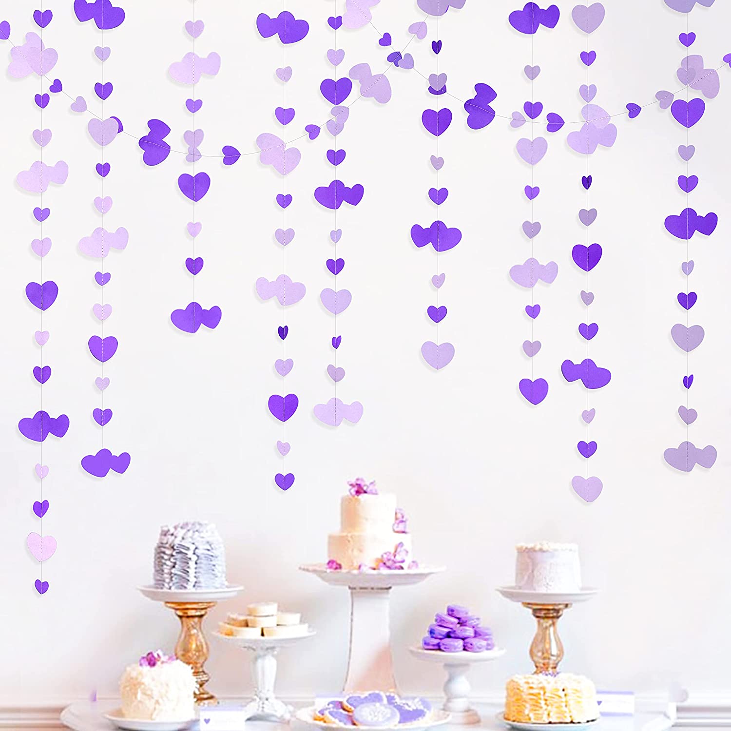 Wimpelkette, Candybar, Candy Bar, Deko, Hochzeitsdekoration, Wedding Deco, Candy Bar Dekoration, Herz Wimpelkette, Herzkette, Herzbanner