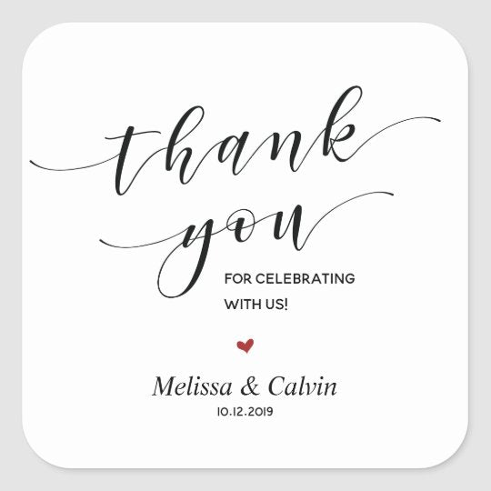 Aufkleber individuell, Sticker eckig, Aufkleber Hochzeit, Wedding Sticker, Gastgeschenke, Candy-Bar, Candy Bar, Dankeskarten Hochzeit, Einladungskarten, Umschläge Hochzeitseinladungen, Schön das du da bist, Thank you, 