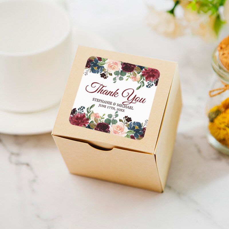 Aufkleber individuell, Sticker eckig, Aufkleber Hochzeit, Wedding Sticker, Gastgeschenke, Candy-Bar, Candy Bar, Dankeskarten Hochzeit, Einladungskarten, Umschläge Hochzeitseinladungen, Schön das du da bist, Thank you, 
