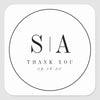 Aufkleber individuell, Sticker eckig, Aufkleber Hochzeit, Wedding Sticker, Gastgeschenke, Candy-Bar, Candy Bar, Dankeskarten Hochzeit, Einladungskarten, Umschläge Hochzeitseinladungen, Schön das du da bist, Thank you, 