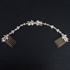 Brautschmuck, Haarschmuck, Hochzeitsfrisur, Haarspange Hochzeit, Perlen, Brauthaarschmuck, Schmuckkamm, Haarreif, Flechtfrisur,  Haarnadeln, romantischer Haarschmuck, eleganter Haarschmuck, Haarrebe, Kopfschmuck, Blumenschmuck, Rosegold, Silber, Gold, Draht, lang, breit, Haarkette, Blütenranke, Hochzeits-Villa, Brautaccessoire, Hochzeits accessoire, Braut, Hochzeit, Strass, Perlen, Haarspange Hochzeit, Kristallsteinchen, 