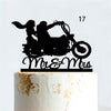Cakepopper, Kuchendeko, Acryldeko, Tortentopper, Hochzeitstorte deko, Gold, Silber, Wedding Cake Topper, Hochzeits-Villa, Biker Hochzeit, Motorrad Cake Topper, Biker-Liebe, Motorradtopper