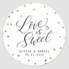 Aufkleber individuell, Sticker rund, Aufkleber Hochzeit, Wedding Sticker, Gastgeschenke, Candy-Bar, Candy Bar, Dankeskarten Hochzeit, Einladungskarten, Umschläge Hochzeitseinladungen, Schön das du da bist, Thank you, 