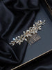 Brautschmuck, Haarschmuck, Hochzeitsfrisur, Haarspange Hochzeit, Kristall, Brauthaarschmuck, Schmuckkamm, Flechtfrisur,   romantischer Haarschmuck, eleganter Haarschmuck, Haarrebe, Kopfschmuck, Blumenschmuck, Rosegold, Silber, Gold, Draht, lang, breit, Hochzeits-Villa, Brautaccessoire, Hochzeits accessoire, Braut, Hochzeit, Strass, Haarspange Hochzeit, Kristallsteinchen, 