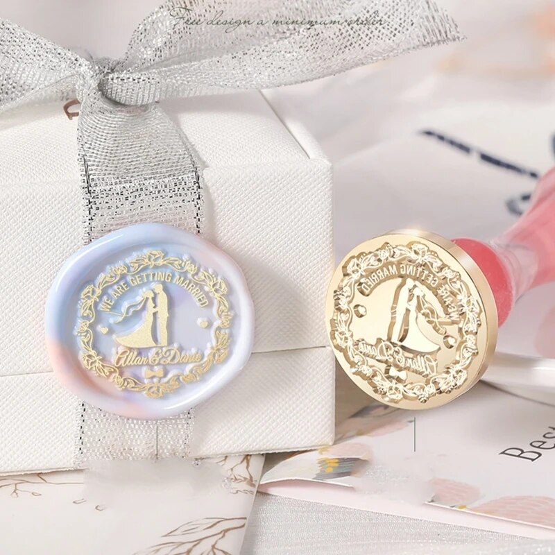 Wachsstempel, Schokoladenstempel, Siegel, Siegelwachs, Hochzeitssiegel, Decor, Einladungstempel, Einladung basteln, Hochzeitseinladung, Wachssiegel, Logo, Design, Hochzeits-Villa