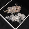 Brautschmuck, Haarschmuck, Hochzeitsfrisur, Haarspange Hochzeit, Perlen, Brauthaarschmuck, Schmuckkamm, Haarranke, Flechtfrisur,  Haarnadeln, romantischer Haarschmuck, eleganter Haarschmuck, Haarrebe, Kopfschmuck, Blumenschmuck, Rosegold, Silber, Gold, Draht, lang, breit, Haarkette, Blütenranke, Hochzeits-Villa, Brautaccessoire, Hochzeits accessoire, Braut, Hochzeit