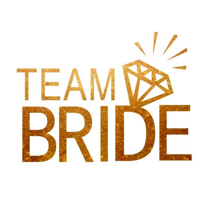 Klebetatoos, Tatoos JGA, Junggesellinnenabschied, JGA Accessoires, Team Bride Tatoo, Hochzeit, Party Tatoos, Gold Tatoo, Hochzeit, Hochzeits-Villa, Sticker JGA, 