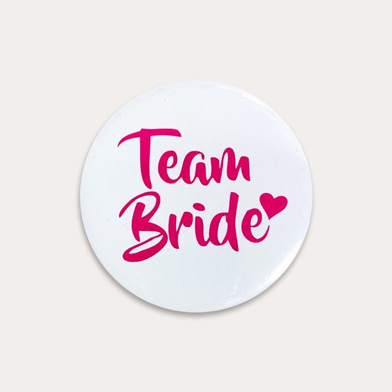 JGA Button, Anstecker, Team Braut Buttons, JGA outfit, Junggesellinnenabschied accessoires, Hochzeit, Hochzeits-Villa, JGA Zubehör, JGA Anstecker, 