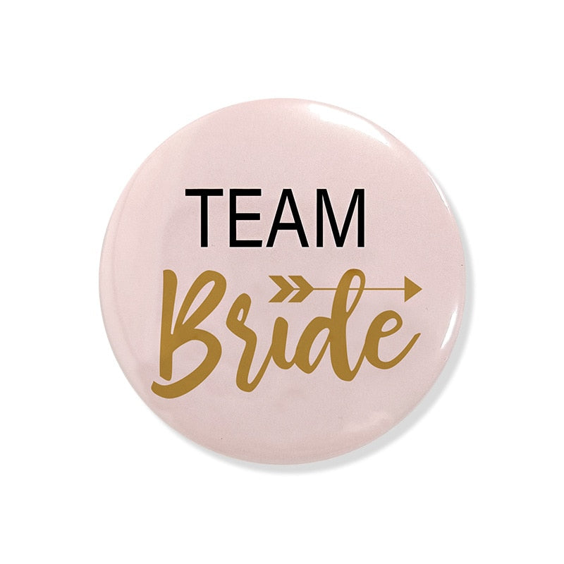 JGA Button, Anstecker, Team Braut Buttons, JGA outfit, Junggesellinnenabschied accessoires, Hochzeit, Hochzeits-Villa, JGA Zubehör, JGA Anstecker, 