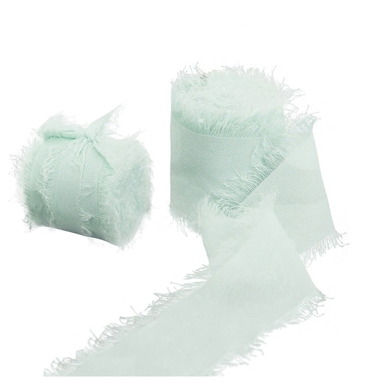 Produktbild von Satinband Salbeigrün 10mm Breit Geschenkband Satin,44m Satinbänder Salbeigrün Dick Schleifenband