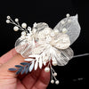 Brautschmuck, Haarschmuck, Hochzeitsfrisur, Haarspange Hochzeit, Perlen, Brauthaarschmuck, Schmuckkamm, Haarranke, Flechtfrisur,  Haarnadeln, romantischer Haarschmuck, eleganter Haarschmuck, Haarrebe, Kopfschmuck, Blumenschmuck, Rosegold, Silber, Gold, Draht, lang, breit, Haarkette, Blütenranke, Hochzeits-Villa, Brautaccessoire, Hochzeits accessoire, Braut, Hochzeit