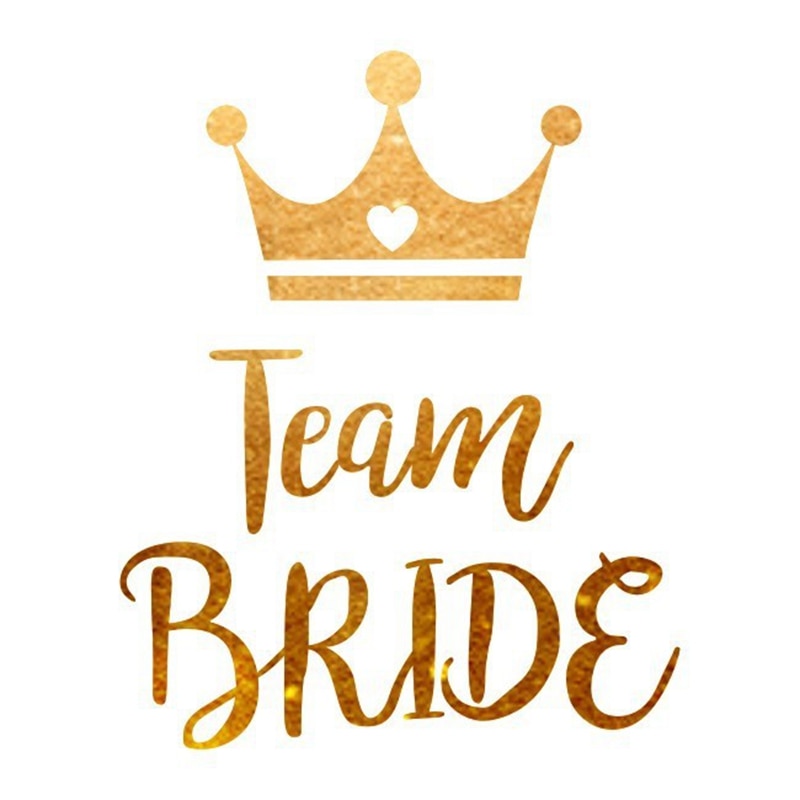 Klebetatoos, Tatoos JGA, Junggesellinnenabschied, JGA Accessoires, Team Bride Tatoo, Hochzeit, Party Tatoos, Gold Tatoo, Hochzeit, Hochzeits-Villa, Sticker JGA, 