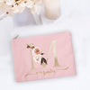 bedruckte Tasche,Schmuck tasche, Brautjungferngeschenk, Kosmetiktasche, Name bestickt, JGA, Geschenk Brautjungfern, Geschenk Blumenmädchen, Geschenk Trauzeugin, Geschenk für beste Freundin, personalisierte Tasche, personalisierte Schminktasche, Brautaccessoire, Hochzeit, Hochzeits-Villa, Ledertasche, bestickte Kosmetiktasche, rosa, rot, lila, schwarz, weiß, orange, blau, grün, wedding, geschenke,