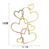 Cakepopper, Kuchendeko, Acryldeko, Tortentopper, Hochzeitstorte deko, Gold, Silber, Wedding Cake Topper, Herztopper, Herzen, Hochzeits-Villa, 