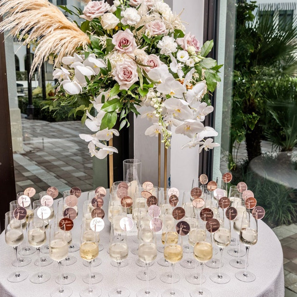 Platzkarte, Namensschild, Namenschild Hochzeit, Gastgeschenk, Hochzeit, Tischdeko, personalisierter Platzkarten, Geschenke, Wedding givaway, Hochzeits-Villa, Acryl Anhänger, Sektempfang, Glasanhänger, Glasstecker, Party Must Have