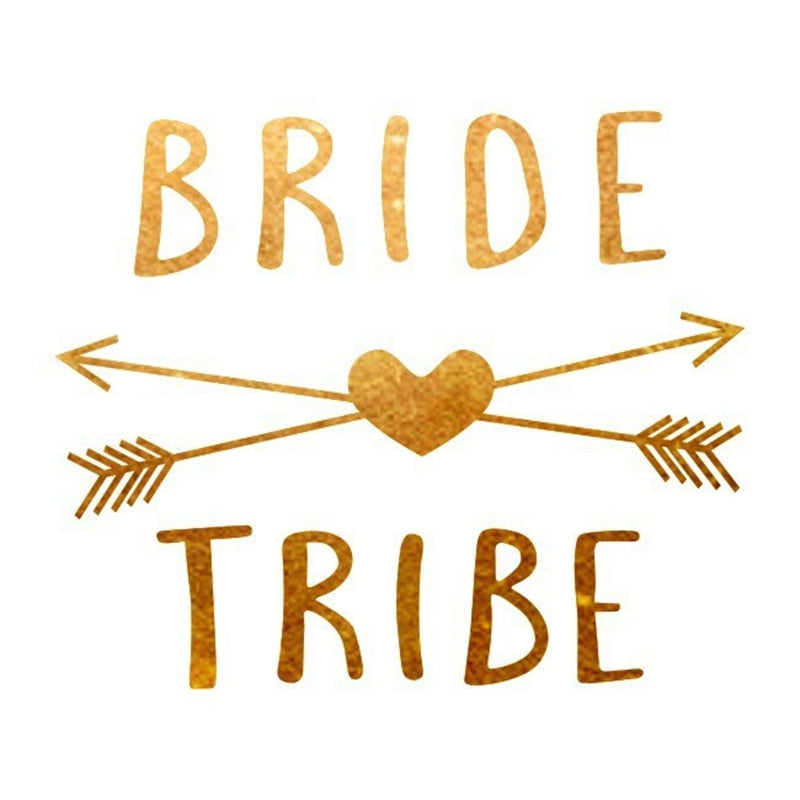 Klebetatoos, Tatoos JGA, Junggesellinnenabschied, JGA Accessoires, Team Bride Tatoo, Hochzeit, Party Tatoos, Gold Tatoo, Hochzeit, Hochzeits-Villa, Sticker JGA, 