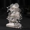 Brautschmuck, Haarschmuck, Hochzeitsfrisur, Haarspange Hochzeit, Perlen, Brauthaarschmuck, Schmuckkamm, Haarranke, Flechtfrisur,  Haarnadeln, romantischer Haarschmuck, eleganter Haarschmuck, Haarrebe, Kopfschmuck, Blumenschmuck, Rosegold, Silber, Gold, Draht, lang, breit, Haarkette, Blütenranke, Hochzeits-Villa, Brautaccessoire, Hochzeits accessoire, Braut, Hochzeit